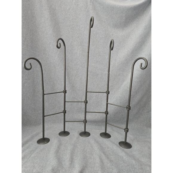 Metal Store Or Dresser Jewelry Free Standing Display Organizer 5 Loops - Picture 2 of 11